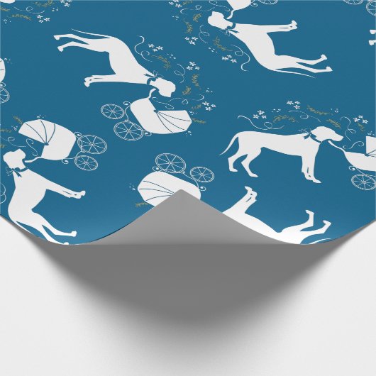 Great Dane Dog Baby Dusche Geschenkpapier (Ecke)