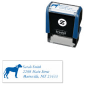 Great Dane Dog Baby Shower Welpe Blue Boy Permastempel (Beispiel)