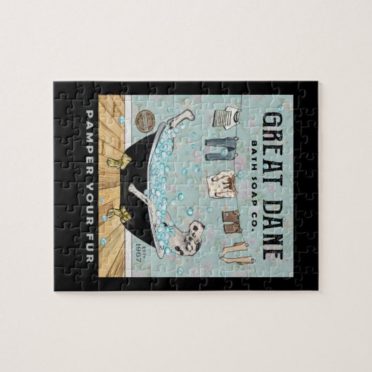 Great Dane Dog Bath Soap Company Puzzle (Horizontal)