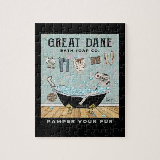 Great Dane Dog Bath Soap Company Puzzle (Vertikal)
