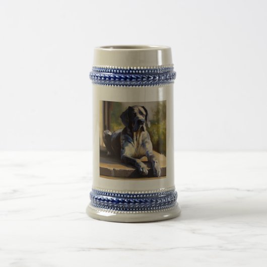 Great Dane Dog Bierglas (Mittel)
