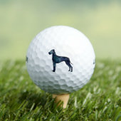 Great Dane Dog Black Watercolor Silhouette Golfball (Insitu T-Shirt)