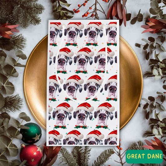 Great Dane Dog Breed Christmas Stars Kleine Geschenktüte