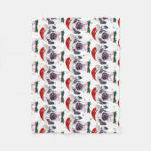 Great Dane Dog Breen Weihnachtsstars Fleecedecke (Vorderseite)