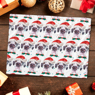 Great Dane Dog Breen Weihnachtsstars Fleecedecke