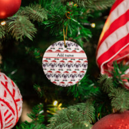 Great Dane Dog Breen Weihnachtsstars Keramik Ornament