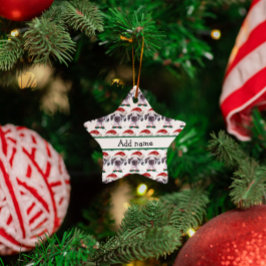 Great Dane Dog Breen Weihnachtsstars Keramik Ornament