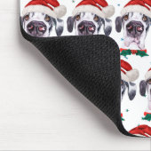 Great Dane Dog Breen Weihnachtsstars Mousepad (Ecke)