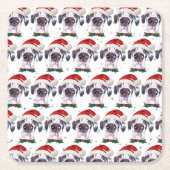Great Dane Dog Breen Weihnachtsstars Rechteckiger Pappuntersetzer (Vorderseite)