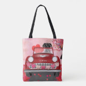 Great Dane Dog Car mit Herz Valentins Tasche (Rückseite)