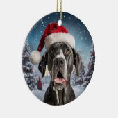 Great Dane Dog Christmas Keepake Keramik Ornament (Rechts)