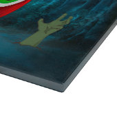 Great Dane Dog Driving Car Beängstigend Halloween Schneidebrett (Ecke)