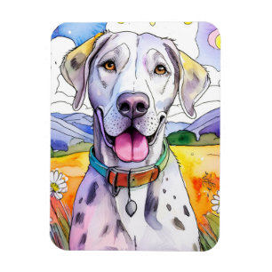 Great Dane Dog Foto Magnet