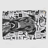 Great Dane Dog Golf Handtuch (Horizontal)