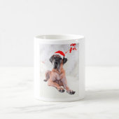 Great Dane Dog Hat frohe Weihnachten Kaffeetasse (Mittel)