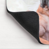 Great Dane Dog Hat frohe Weihnachten Mousepad (Ecke)