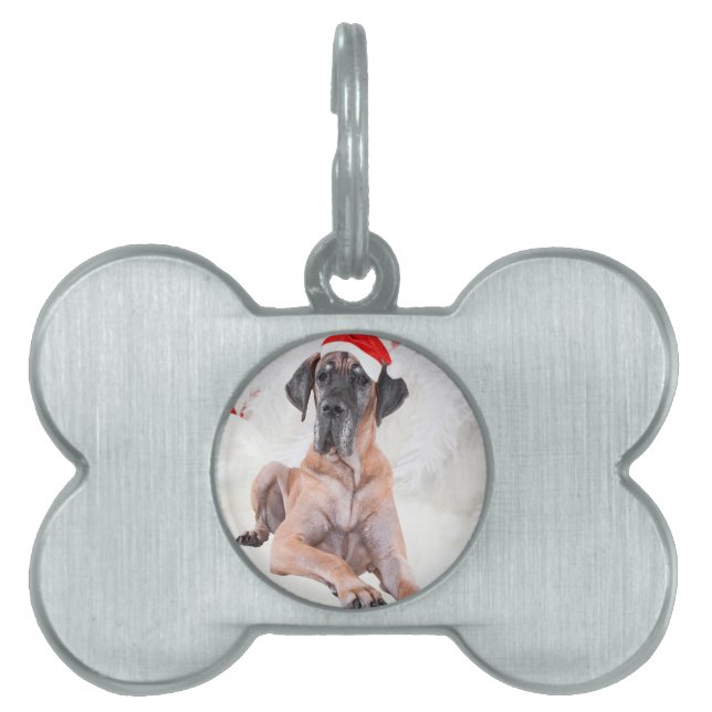 Great Dane Dog Hat frohe Weihnachten Tiermarke (Vorderseite)
