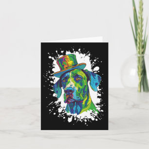 Great Dane Dog Head Irish Funny St Patricks Day Karte