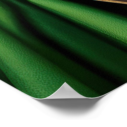 Great Dane Dog in St. Patrick's Day Dress Poster (Ecke)