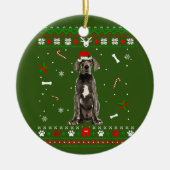 Great Dane Dog Keramik Ornament (Vorne)