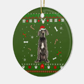 Great Dane Dog Keramik Ornament (Links)