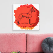 Great Dane Dog Leinwanddruck (Insitu (Wohnzimmer))