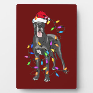 Great Dane Dog Light Decor Christmas Dog Lovers Fotoplatte