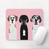 Great Dane Dog Mousepad (Mit Mouse)