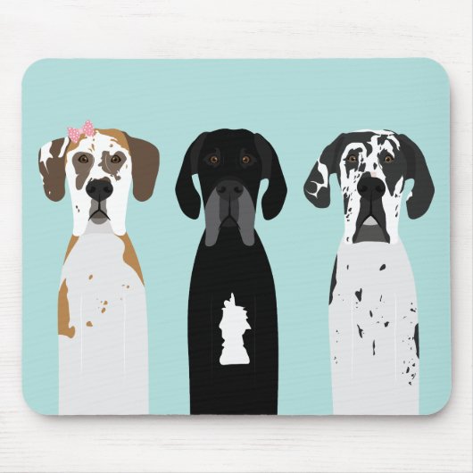 Great Dane Dog Mousepad (Vorne)