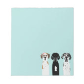 Great Dane Dog Notizblock (Vorderseite)
