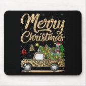 Great Dane Dog On Christmas Tree Leopard Truck Xma Mousepad (Vorne)