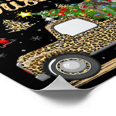 Great Dane Dog On Christmas Tree Leopard Truck Xma Poster (Ecke)