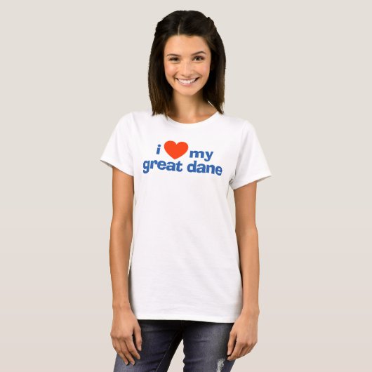 Great Dane Dog Owner T-Shirt (Vorne ganz)