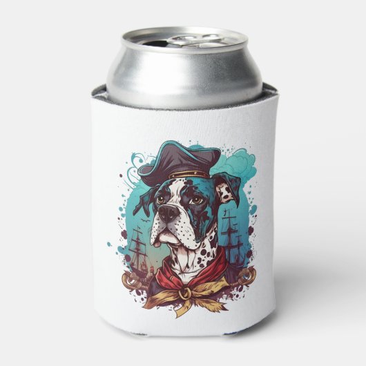 Great Dane Dog Pirate Dosenkühler (Kanne Vorderseite)