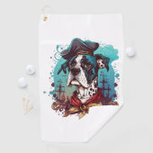 Great Dane Dog Pirate Golfhandtuch (Insitu)