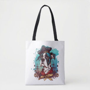 Great Dane Dog Pirate Tasche
