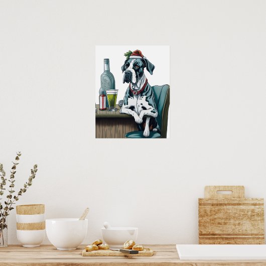 Great Dane Dog Poster (Küche)