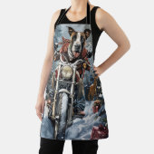 Great Dane Dog Riding Motorrad Weihnachten Schürze (InSitu)