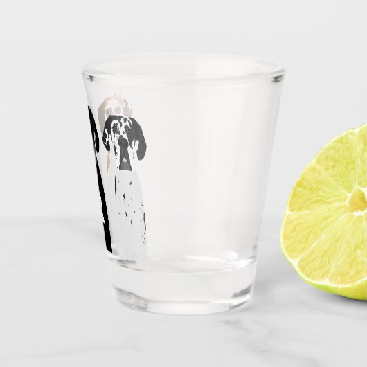 Great Dane Dog Schnapsglas (Rechts)