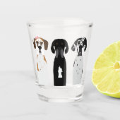 Great Dane Dog Schnapsglas (Vorderseite)