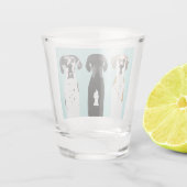 Great Dane Dog Schnapsglas (Rückseite)