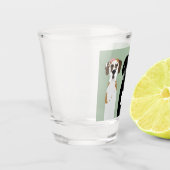 Great Dane Dog Schnapsglas (Links)