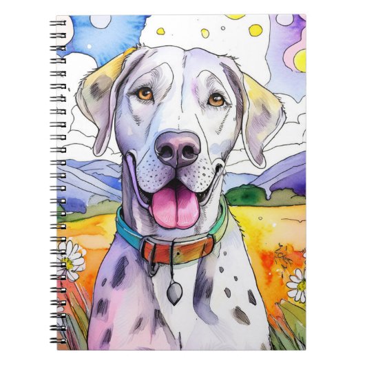 Great Dane Dog Spiral Notebook Notizblock (Vorderseite)