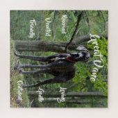 Great Dane Dog Tracks Jigsaw Puzzle Spiel (Horizontal)