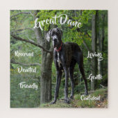 Great Dane Dog Tracks Jigsaw Puzzle Spiel (Vertikal)