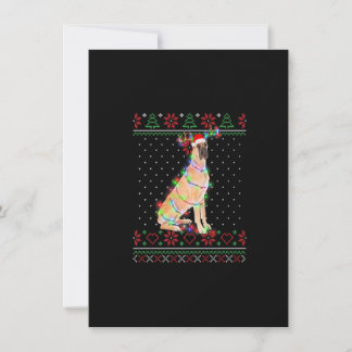 Great Dane Dog Ugly Sweater Christmas Welpe Hund L Einladung