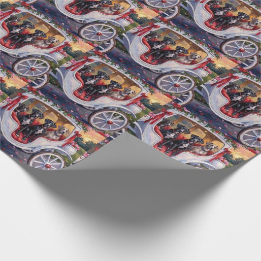 Great Dane Dog Valentine's Day Geschenkpapier (Ecke)