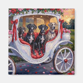 Great Dane Dog Valentine's Day Magnet (Vorne)