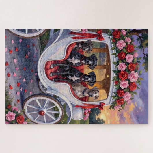 Great Dane Dog Valentine's Day Puzzle (Horizontal)