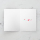 Great Dane Dog Valentine's Day Red Heart Card Dankeskarte (Innenseite)